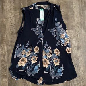 NWT Beacon Alicia Pleat Detail Knit Top